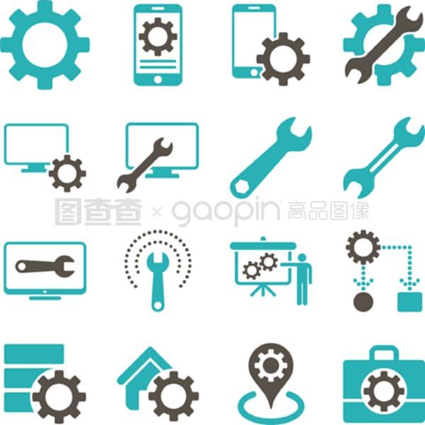 商务信息咨询 核心选项与服务工具图标集解析